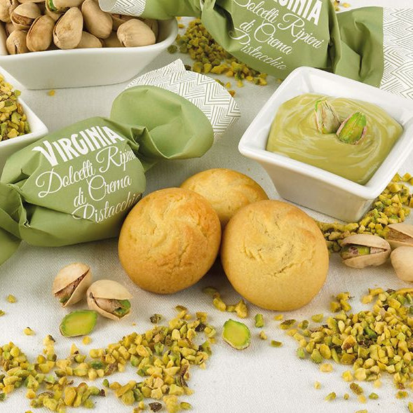 Virginia Pistachio Cream Biscuits Tin - 160g