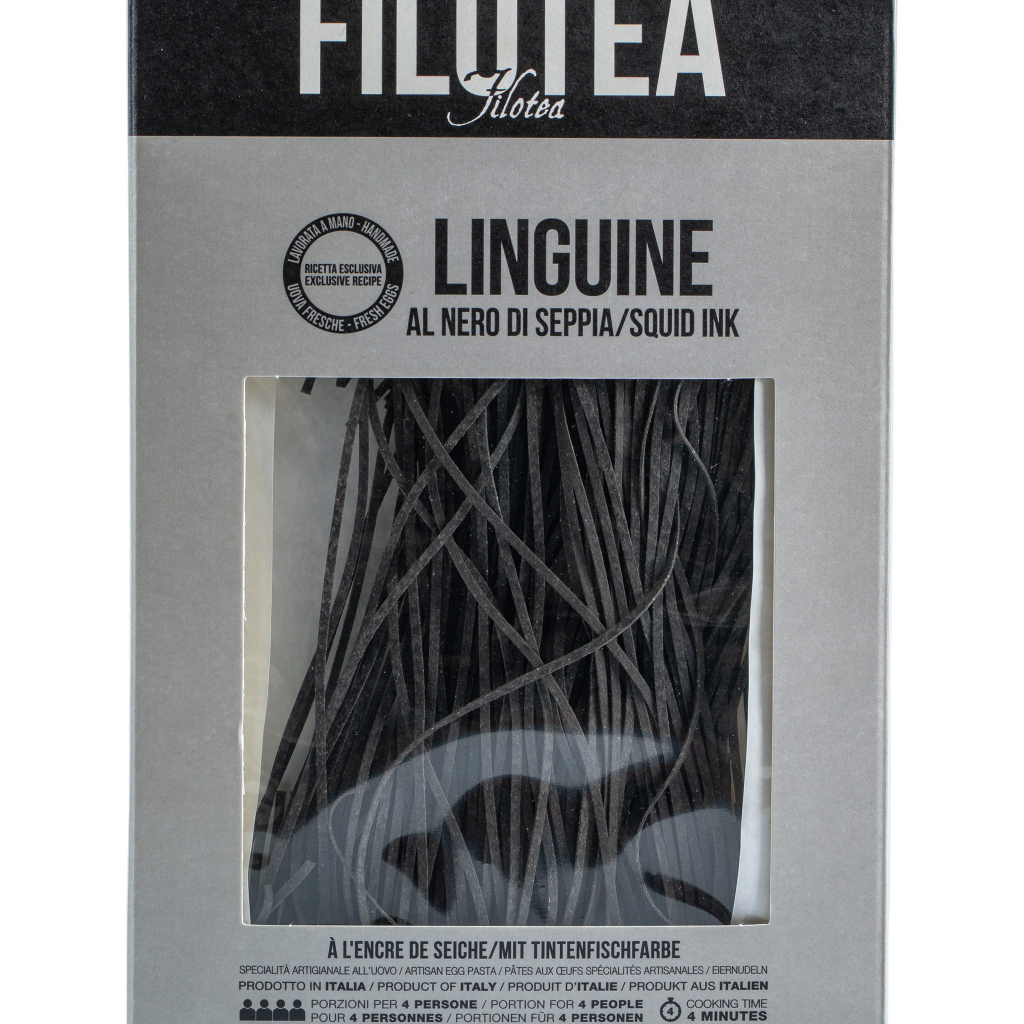 Filotea Squid Ink Linguine - 250g