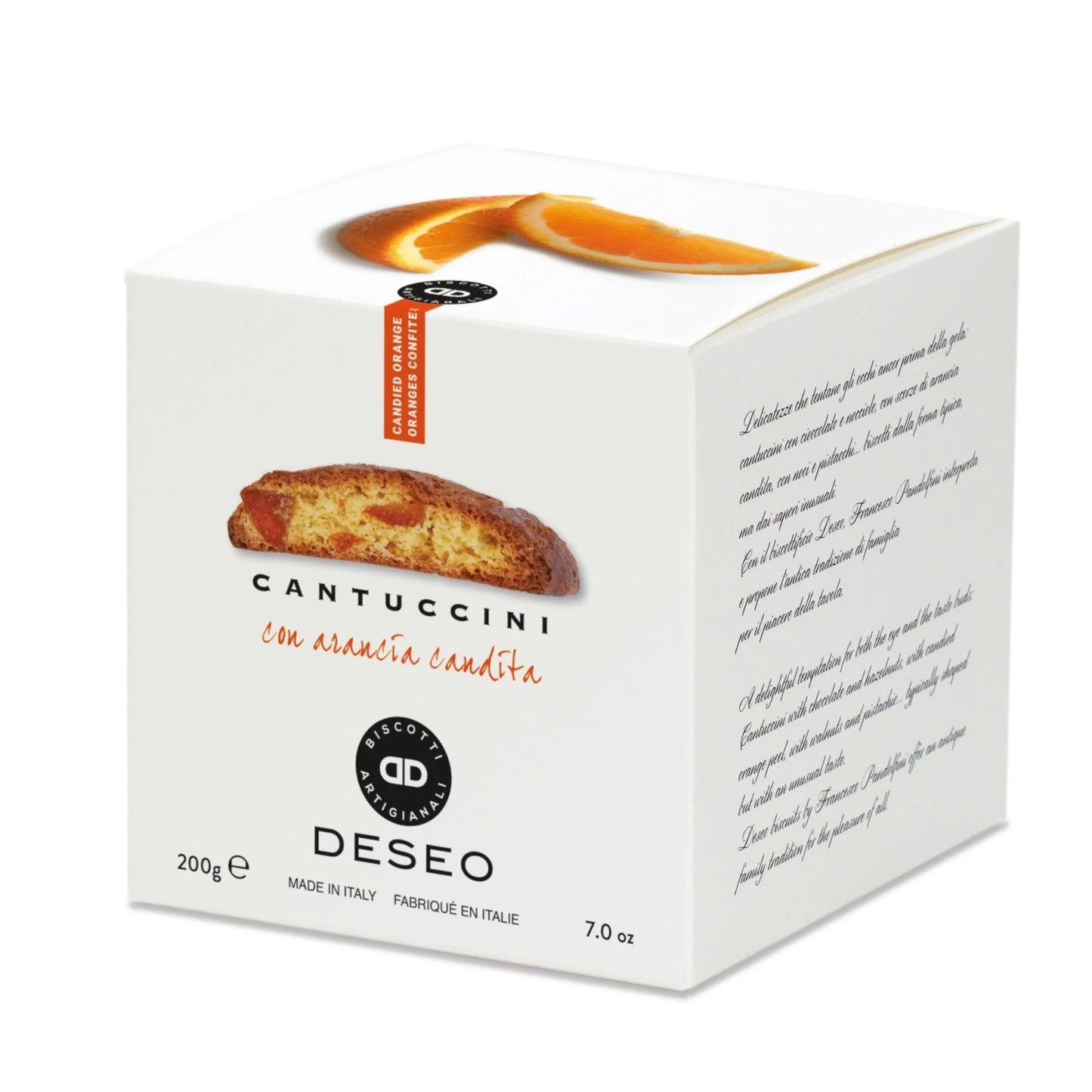 Deseo Cantuccini with Orange & Dark Chocolate - 200g