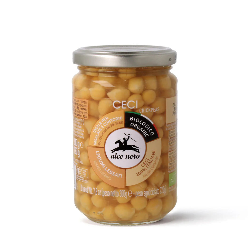 Alce Nero Organic Steamed Chickpeas - 300g