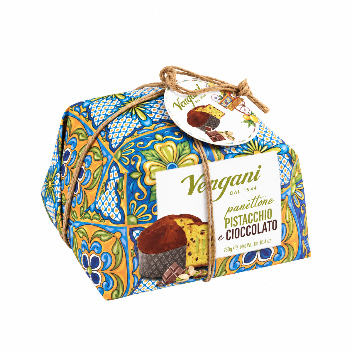 Vergani Panettone Pistachio & Chocolate - 750g