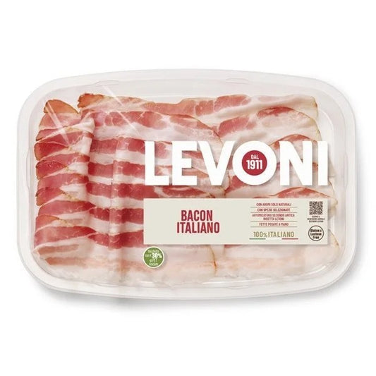 Italian Bacon Pancetta Stesa Sliced Levoni - 100g