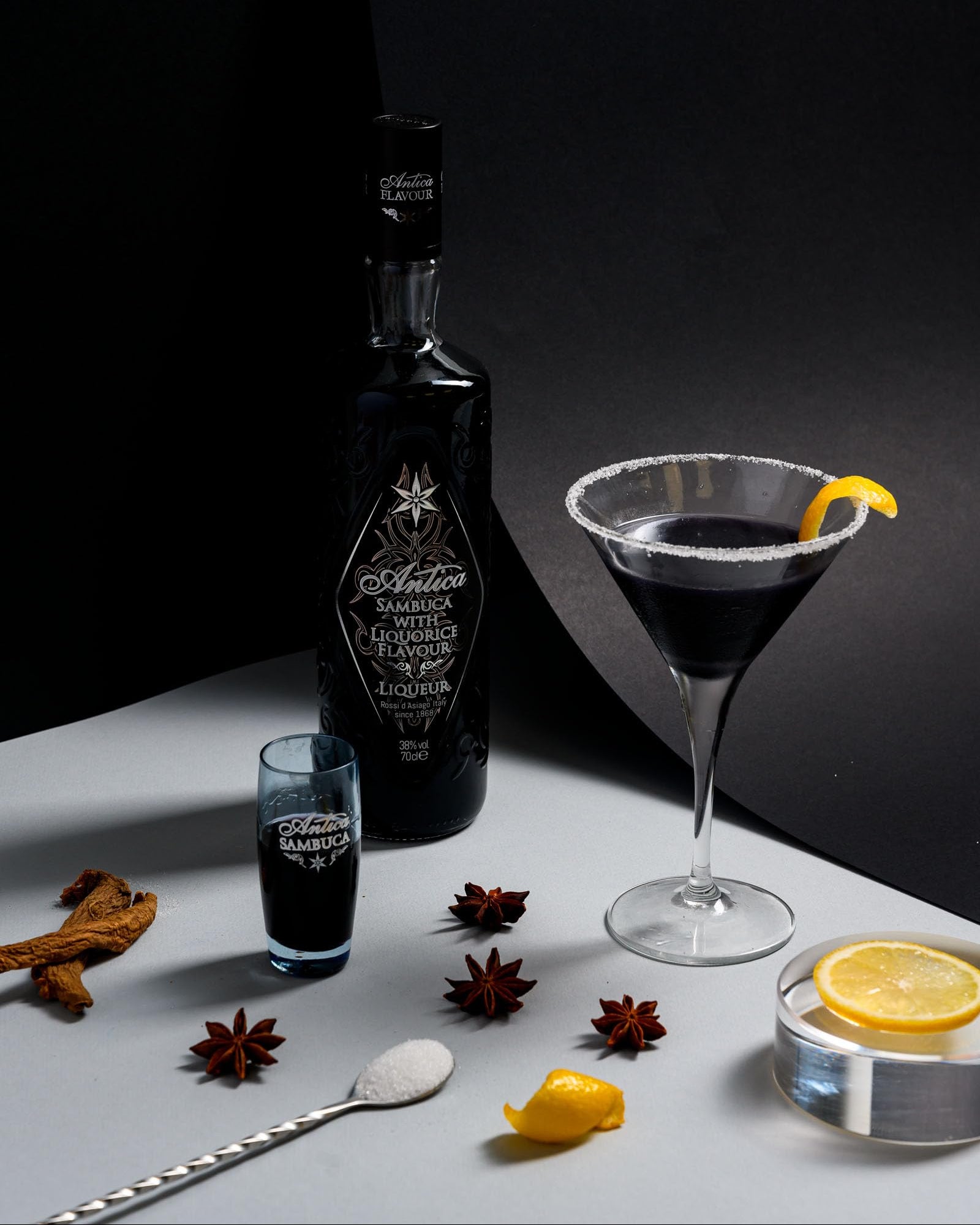 Antica Sambuca with Liquorice Flavour Liquor - 700ml