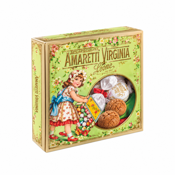 Virginia Soft Amaretti Square Window Box – 180g