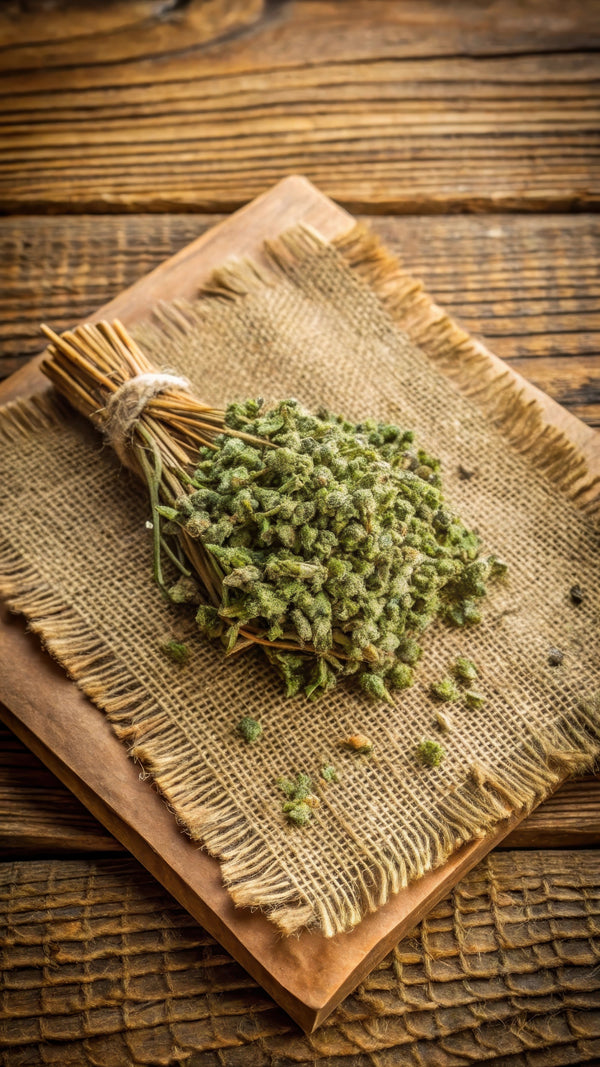 Dried Oregano in Hand-Painted Ceramic Jar - 10g