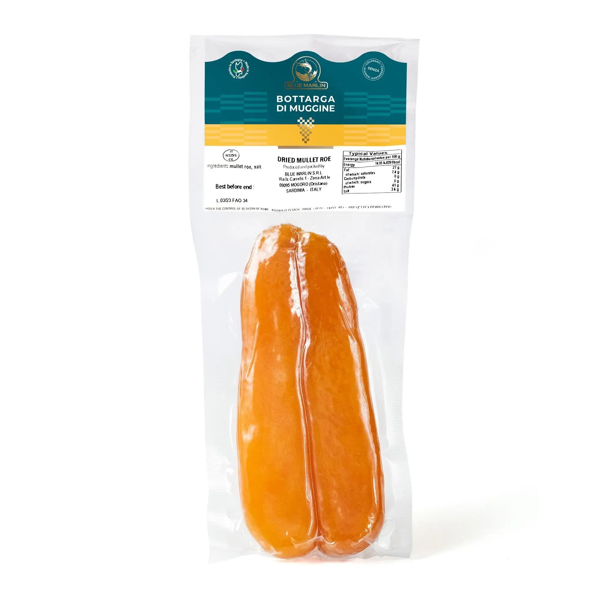 Mullet Roe Bottarga di Muggine 70–100g – Rossella