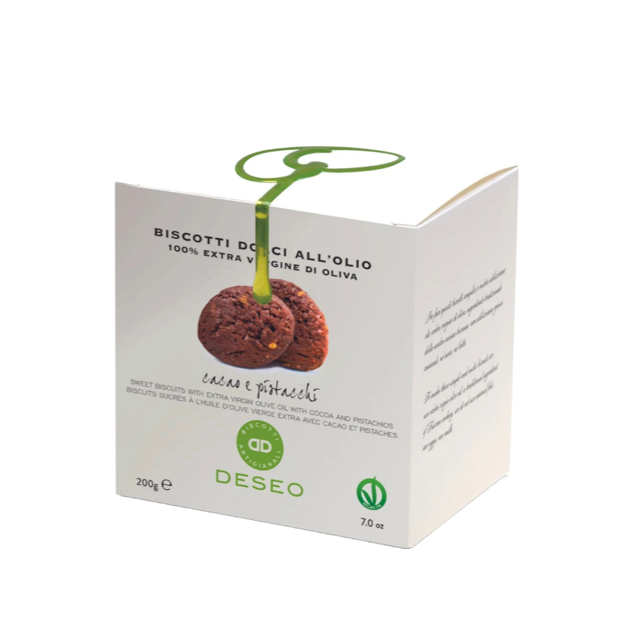 Deseo Vegan Chocolate & Pistachio Biscuits - 200g