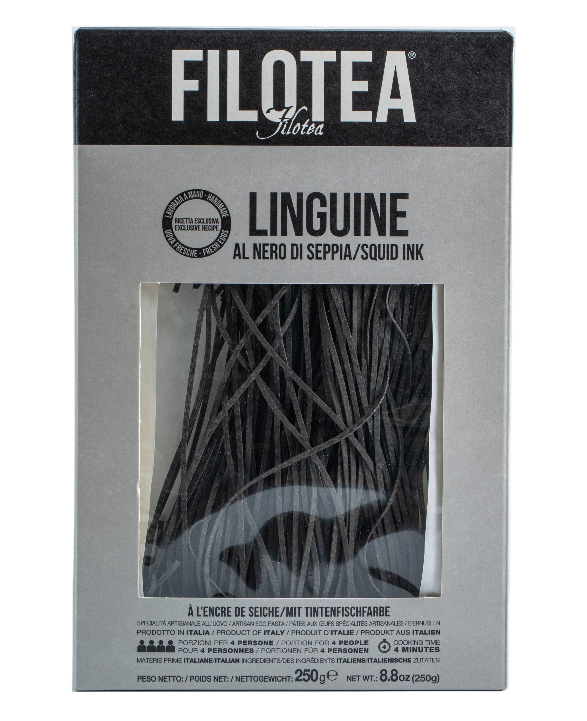 Filotea Squid Ink Linguine - 250g
