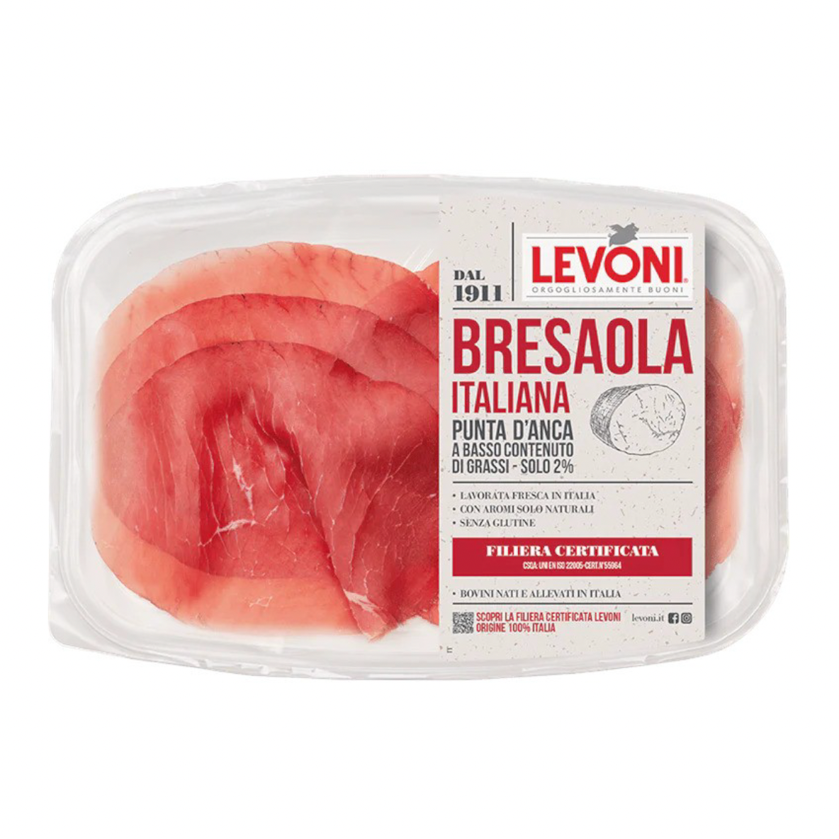 Levoni PGI Bresaola Italiana Sliced - 80g