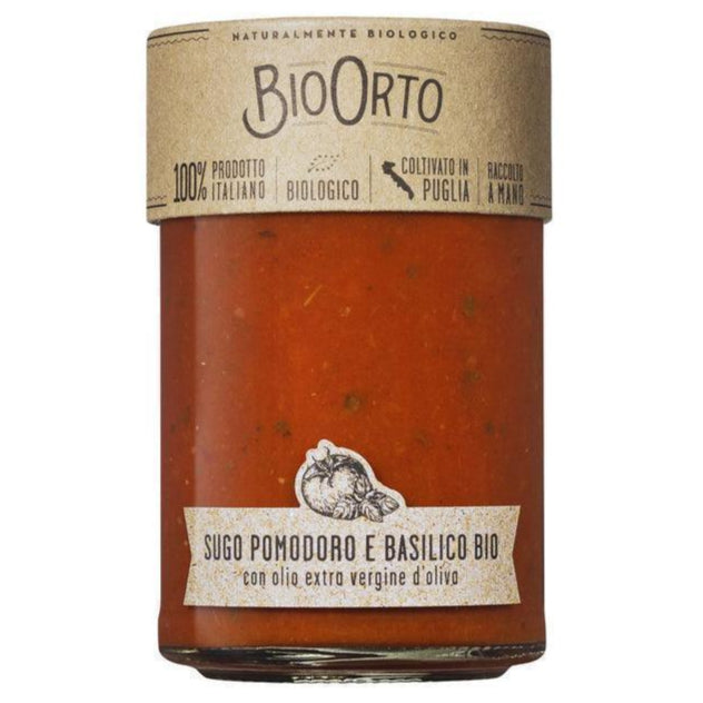 Bio Orto Organic Tomato & Basil Pasta Sauce - 350g