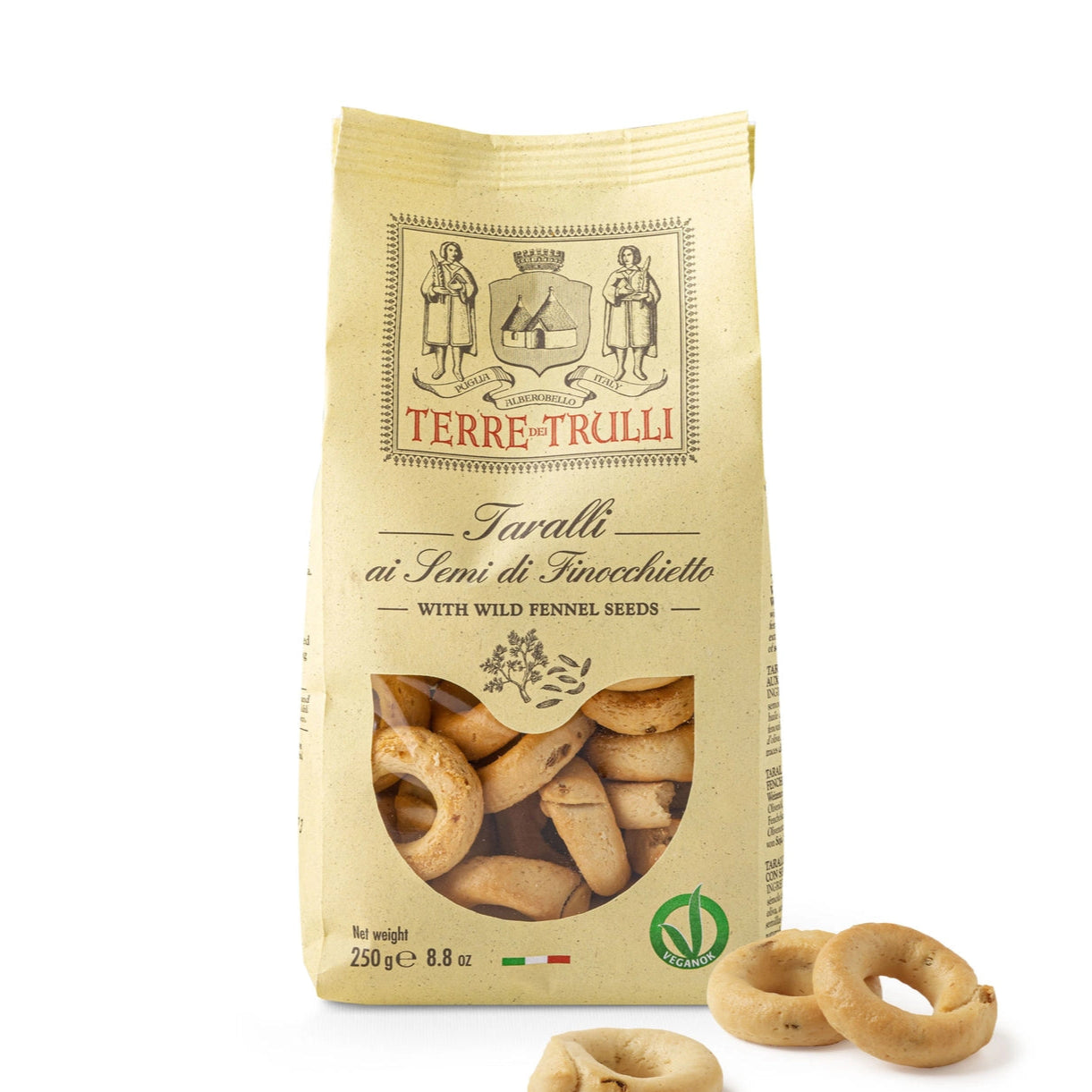 Terre Dei Trulli Pugliesi Taralli with Fennel Seeds - 250g