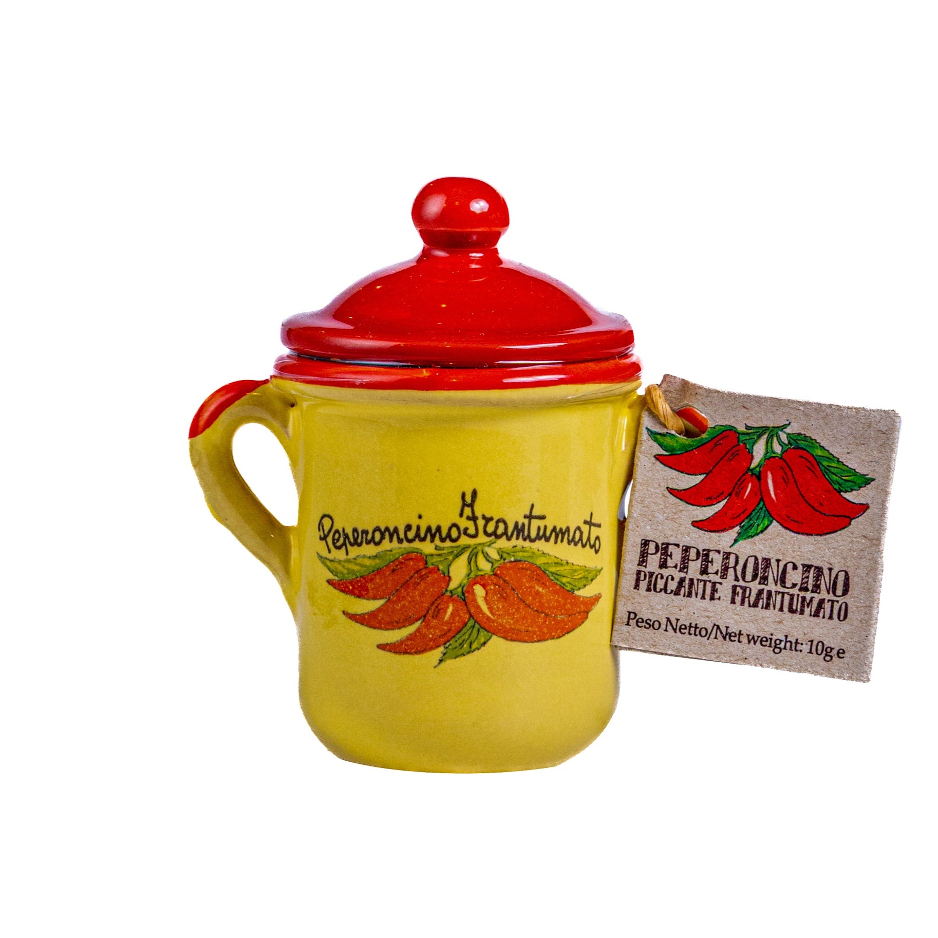 Crushed Chilli in Hand Painted Ceramic Jar - 10g