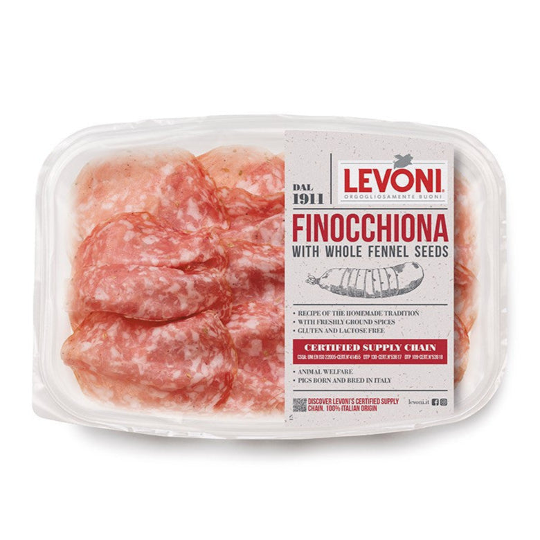 Levoni Fennel Salame Finocchiona Sliced - 80g