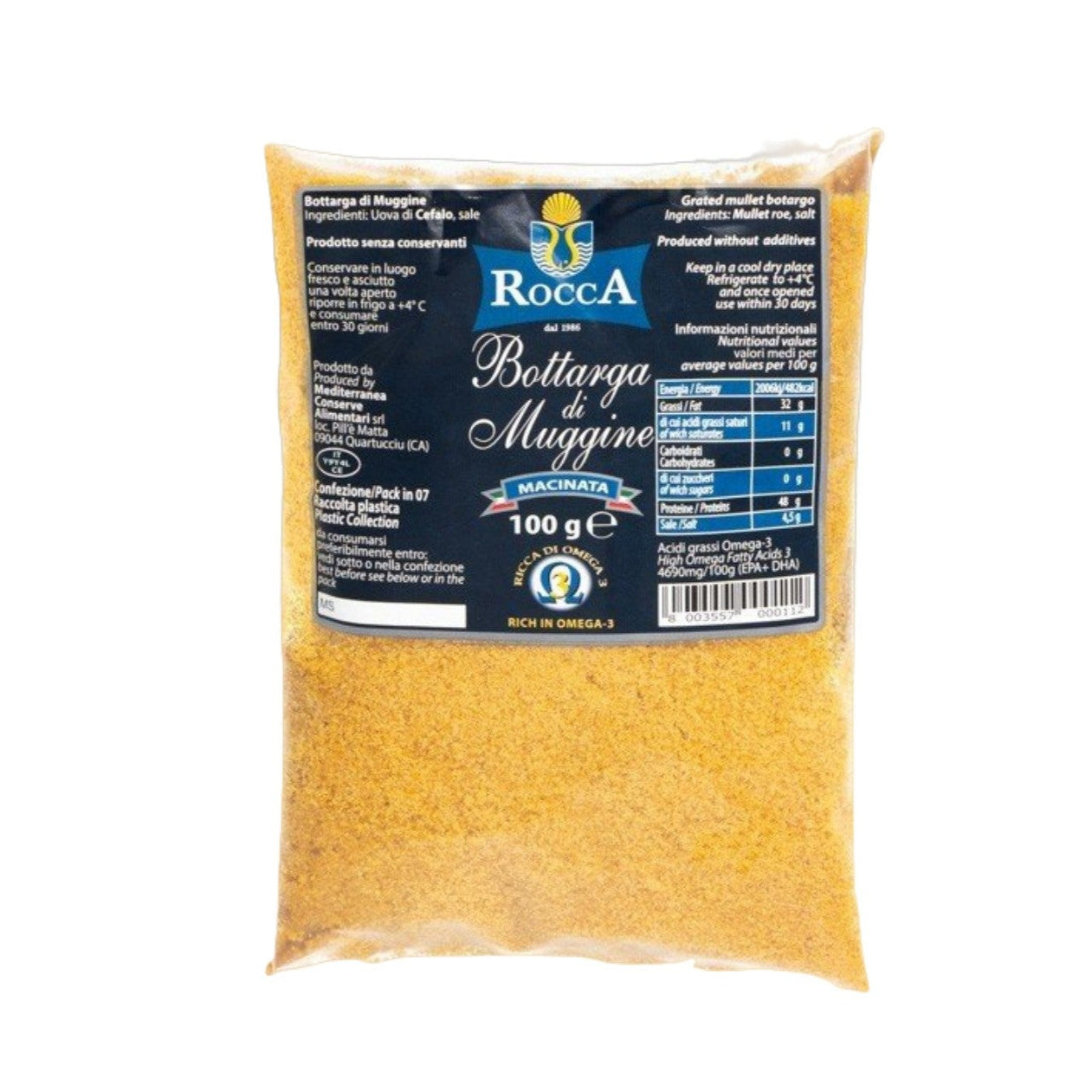 Mullet Roe Grated Bottarga di Muggine - 100g
